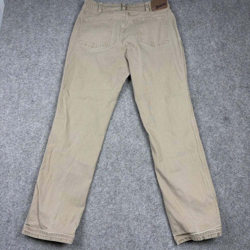 Duluth Trading Co Flex Fire Hose Pants Mens 36x34 Tan Relaxed Fit Workwear - Picture 6 of 11